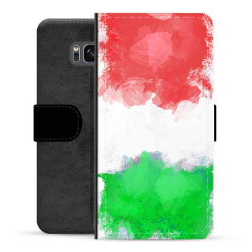 Samsung Galaxy S8 Premium Lommebok-deksel - Italiensk Flagg