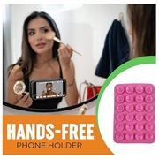 Selvklebende Silikon Sugekopp Mobilholder - Rosa