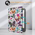 Amazon Kindle 11th Gen (2022) Smart Folio-etui - Sommerfugler