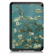 Amazon Kindle 11th Gen (2022) Smart Folio-etui - Hvit blomster