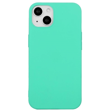 iPhone 15 Mot Fingeravtrykk Matte TPU-deksel - Cyan