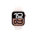 Apple Watch 10 GPS MWWH3QN/A - Aluminium, Light Blush Sportsbånd, S/M, 42mm