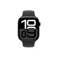 Apple Watch 10 GPS MWWQ3QN/A - Aluminium, svart sportsbånd, M/L, 46mm - Kulsvart