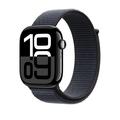 Apple Watch 10 GPS MWWR3QN/A - Aluminium, Ink Sport Loop, 46mm - Kulsvart