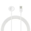 Apple Watch Oval USB-ladekabel - 100cm - Hvit