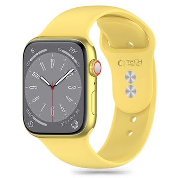 Apple Watch Series 10/9/8/7/6/SE Tech-Protect silikonrem - 40mm/41mm/42mm - kanarigul