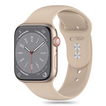 Apple Watch Series 10/9/8/7/6/SE Tech-Protect silikonrem - 40mm/41mm/42mm - valnøtt