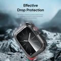 Apple Watch Series 10 Dux Ducis Tamo Hybrid-etui - 42mm - Svart / gjennomsiktig svart