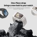 Apple Watch Series 9/8/SE (2022)/7/SE/6/5/4/3/2/1 Dux Ducis OA One-piece Rem med etui - 41mm/40mm/38mm - Starlight