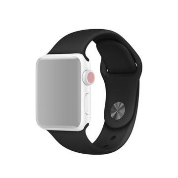 Apple Watch Series SE (2023)/9/8/SE (2022)/7/SE/6/5/4/3/2/1 Soft Silikon Strap - 41mm/40mm/38mm - Svart