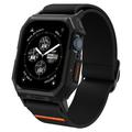 Apple Watch Series 9/8/SE (2022)/7/SE/6/5/4 Spigen Lite Fit Pro-rem med etui - 44 mm, 45 mm - svart