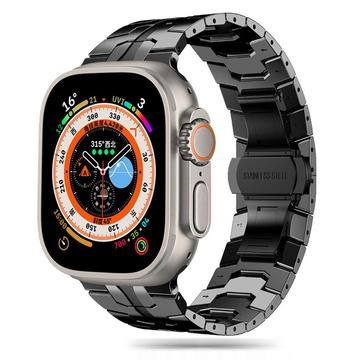 Apple Watch Series Ultra 2/Ultra/9/8/SE (2022)/7/SE/6/5/4/3/2/1 Tech-Protect Linestropp i rustfritt stål - 49mm/45mm/44mm/42mm - Svart