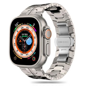 Apple Watch Series Ultra 2/Ultra/10/9/8/SE (2022)/7/SE/6/5/4/3/2/1 Tech-Protect Linestropp i rustfritt stål - 49 mm/46mm/45 mm/44 mm/42 mm - Titan