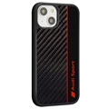 iPhone 14 Audi Carbon Fiber Stripe Deksel - Svart