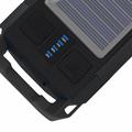 BG-1706 USB+Solar Oppladbare sykkellys Vanntett 6 lysmoduser Dobbel frontlykt med hornalarm - Grønn