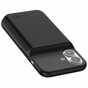 iPhone 16 Backup Ladedeksel - 7000mAh - Svart