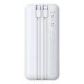 Baseus Lipow 22.5W Power Bank 20000mAh med innebygde Lightning- og USB-C-kabler og LED-skjerm