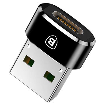 Baseus Mini-serie USB 2.0 / USB 3.1 Type-C Adapter - Svart