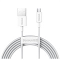 Baseus Superior MicroUSB Rask Lading Datakabel - 1m - Hvit