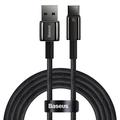 Baseus Tungsten Gold USB-A / USB-C kabel - 1m, 100W - Svart