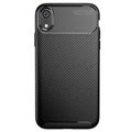 Beetle Carbon Fiber iPhone XR Deksel - Svart