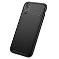 Beetle Carbon Fiber iPhone XR Deksel - Svart