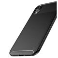 Beetle Carbon Fiber iPhone XR Deksel - Svart