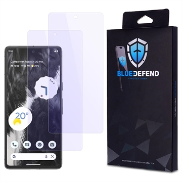 Google Pixel 7 BlueDefend Anti-Blue Light Skjermbeskyttere Beskyttelsesglass - 2 stk.