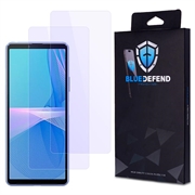 Sony Xperia 10 III BlueDefend Anti-Blue Light Skjermbeskyttere Beskyttelsesglass - 2 stk.