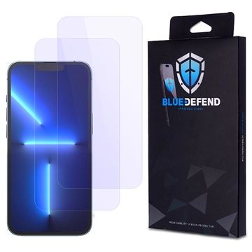 iPhone 13 Pro BlueDefend Anti-Blue Light Skjermbeskyttere Beskyttelsesglass - 2 stk.