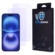 iPhone 16 BlueDefend Anti-Blue Light Skjermbeskyttere Beskyttelsesglass - 2 stk.