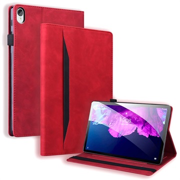 Business Style Lenovo Tab P11 Smart Folio-etui - Rød