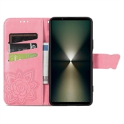 Sony Xperia 1 VI Butterfly Series Lommebok-deksel - Rosa