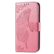 Sony Xperia 1 VI Butterfly Series Lommebok-deksel - Rosa