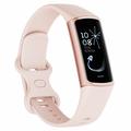 C68 1.1" Smart Bracelet Slim Fitness Watch med pulsmåling og helseovervåking - gull/rosa