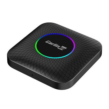 Carlinkit Tbox Plus LED CarPlay/Android Auto trådløs adapter - svart