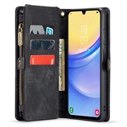 Samsung Galaxy A15 Caseme 008 2-i-1 Multifunksjonell Lommebok-deksel - Svart