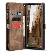 Samsung Galaxy S23 Ultra 5G Caseme 008 2-i-1 Multifunksjonell Lommebok-deksel - Brun