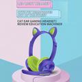 Cat Ears AKZ-020 Over-ear hodetelefoner med kabel for barn / spillhodesett med mikrofon