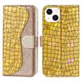 Croco Bling Series Samsung Galaxy A13 5G Lommebok-deksel - Roségull