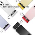 Cyke X3 Lightning Power Bank m. USB-C, USB-A-kabler - 5000mAh - Gul