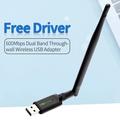 Dual Band USB trådløs Bluetooth-antennedongle - 600 Mbps