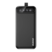 Dudao K8s+ Power Bank 30000mAh - 2x USB / USB-C, LED-lys - Svart