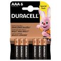 Duracell Basic LR03/AAA-batterier - 6 stk.