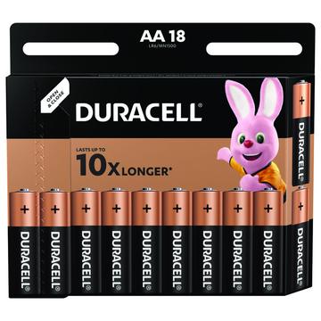 Duracell Basic LR6/AA Alkaline-batterier - 18 stk.