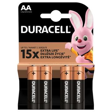 Duracell DuraLock C&B LR6/AA-batterier - 4 stk.