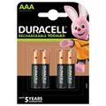 Duracell Recharge Turbo R03/AAA oppladbare batterier 900mAh - 4 stk.