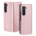 Samsung Galaxy Z Fold5 Dux Ducis Bril Flip-deksel - Rosa