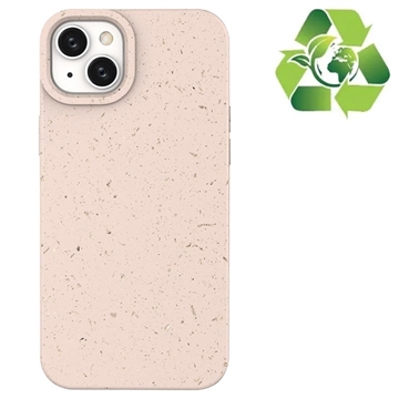 Eco Nature iPhone 14 Plus Hybrid-deksel - Rosa