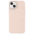 Eco Nature iPhone 14 Plus Hybrid-deksel - Rosa